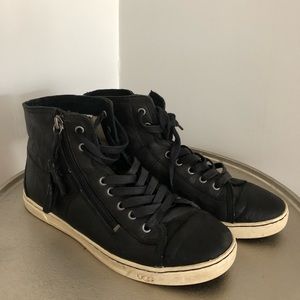 UGG high top leather sneaker